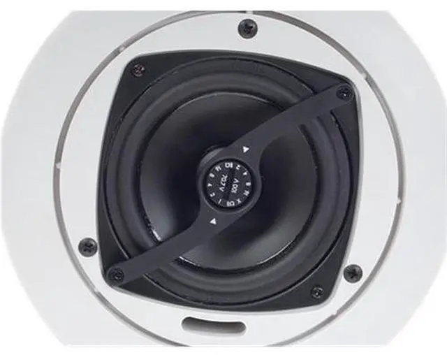 Alt view image 4 of 5 - Atlas Sound FAP40T 4" In-Ceiling Speaker with 16W 70V, 100V Transformer and Ported Enclosure - Set of 2