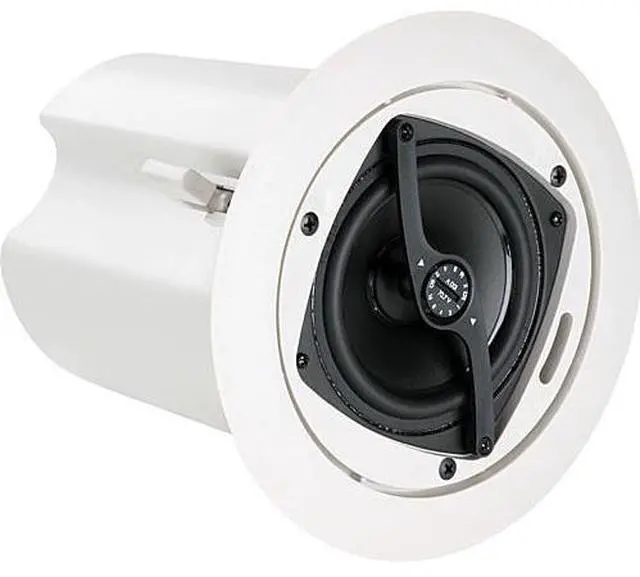 Alt view image 5 of 5 - Atlas Sound FAP40T 4" In-Ceiling Speaker with 16W 70V, 100V Transformer and Ported Enclosure - Set of 2