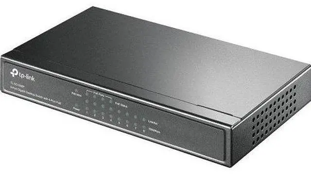 Alt view image 8 of 14 - TP Link 8-Port Gigabit Desktop Switch with 4-Port PoE - TL-SG1008P