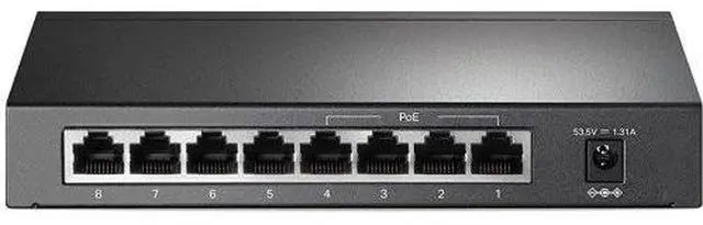 Alt view image 9 of 14 - TP Link 8-Port Gigabit Desktop Switch with 4-Port PoE - TL-SG1008P
