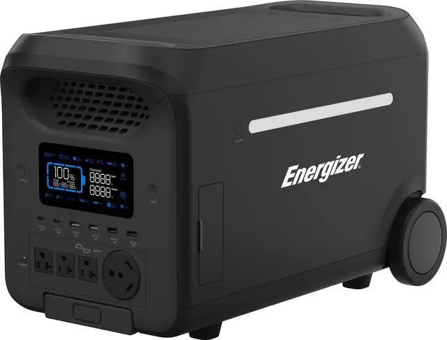 Main image of Energizer Solar Peak 3000 Portable Power Station, 2560Wh LiFePO4 Battery, Solar Rechargeable, Expandable Parallel Version, for Home Backup, RV/Camping, and Emergency