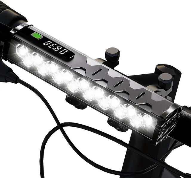 Main image of 4800 Lumen Bike Lights, USB-C Rechargeable Bicycle Light, Super Bright Lights for Night Riding, IP65 Waterproof Headlight, Commuters Adults and Children -  JW617