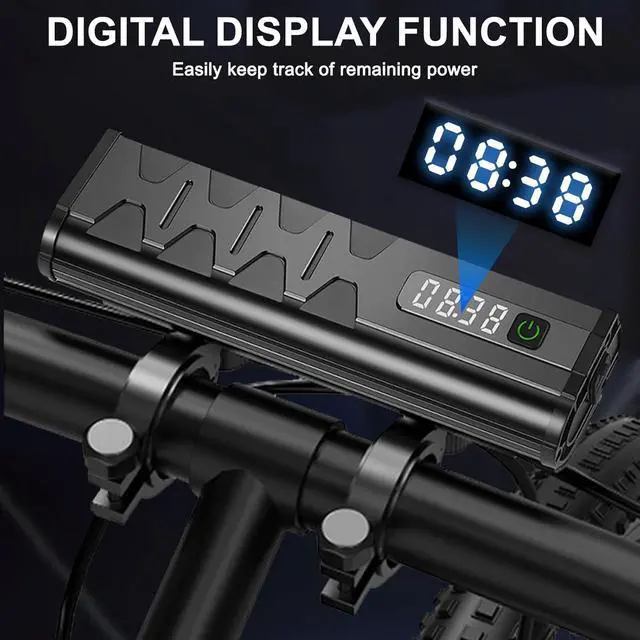 Alt view image 5 of 7 - 4800 Lumen Bike Lights, USB-C Rechargeable Bicycle Light, Super Bright Lights for Night Riding, IP65 Waterproof Headlight, Commuters Adults and Children -  JW617