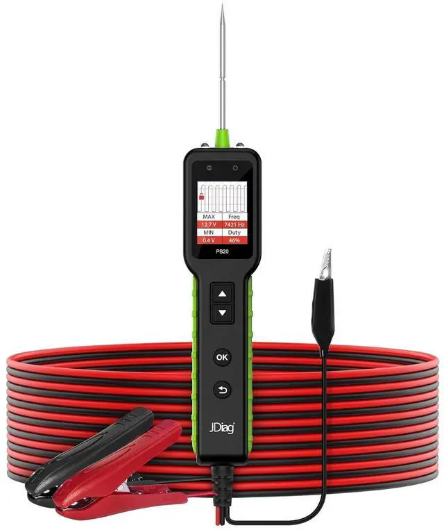 Main image of Automotive Circuit Tester 0-80V DC, 12V 24V Digital Multimeter with Waveform Display, Buzzer, Flashlight, Short Finder, Continuity Tester, Voltage Tester for Diagnostic, Activating Components