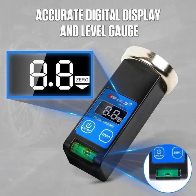 Alt view image 3 of 7 - Universal Digital Caster Camber Gauge -  Magnetic LCD Wheel Alignment Tool Kit for Car Truck RV SUV Alignmen