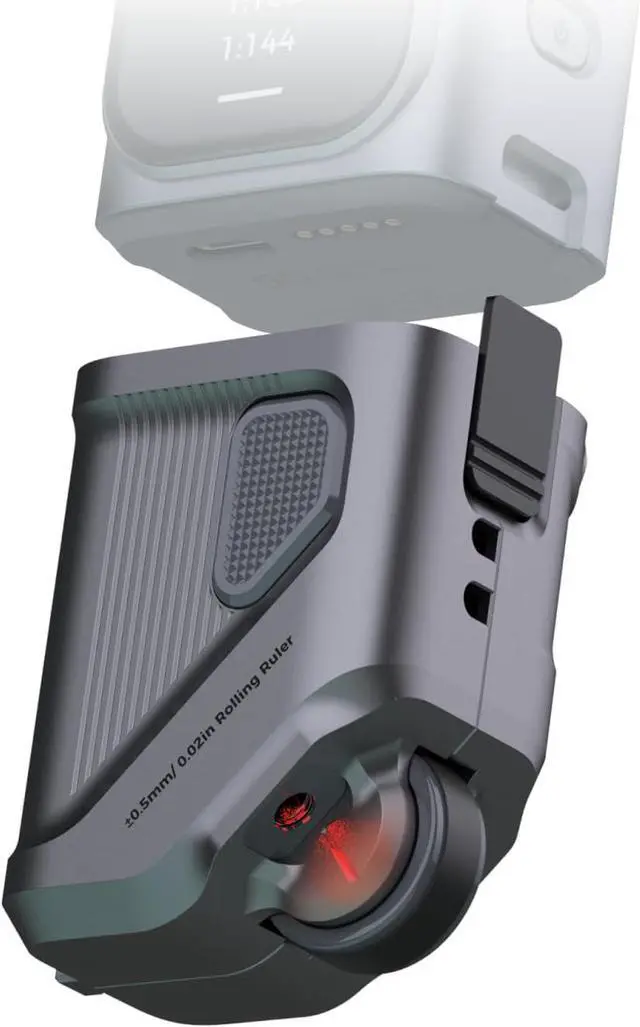 Main image of M-Cube Laser Measuring Tool Adaptor 05 Scale Roller,Electronic Digital Tape Measure with Laser,Infinite Customized Scales and ±1/32 inch Accuracy,93 Built-in US Imperial, Metric gray -