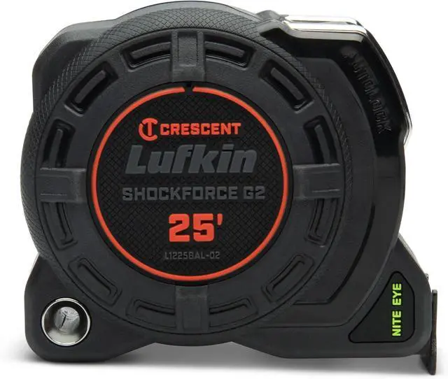 Main image of G2 25-ft Autolock Tape Measure- L1225BAL-02 Black -