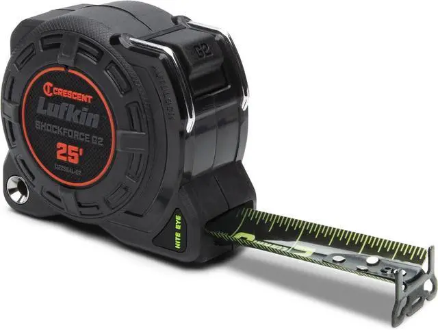 Alt view image 2 of 7 - G2 25-ft Autolock Tape Measure- L1225BAL-02 Black -