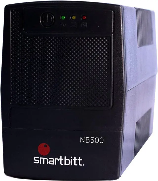 Alt view image 4 of 6 - Battery Backup & Surge Protector - 500VA 4 Outlet Uninterruptible Power Supply (UPS) Black