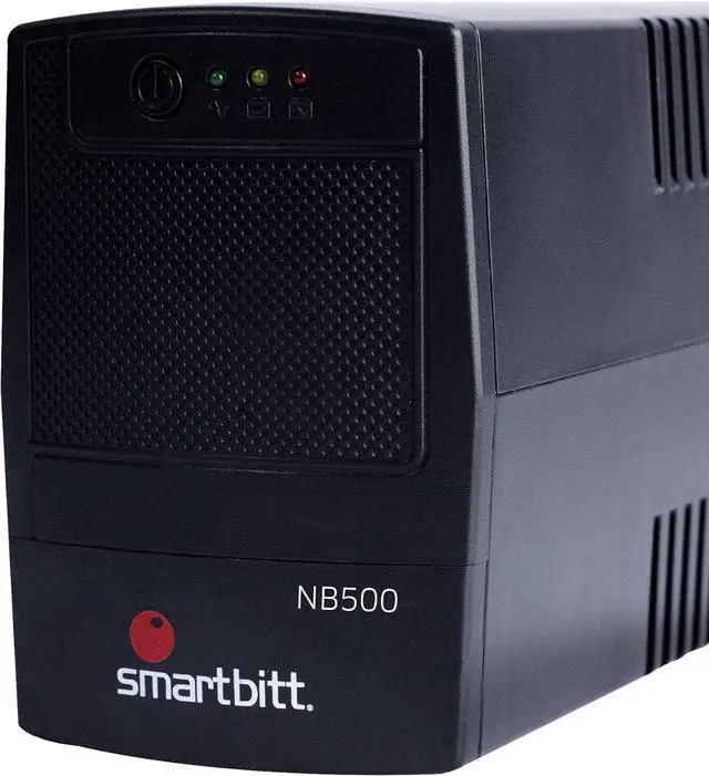 Alt view image 5 of 6 - Battery Backup & Surge Protector - 500VA 4 Outlet Uninterruptible Power Supply (UPS) Black
