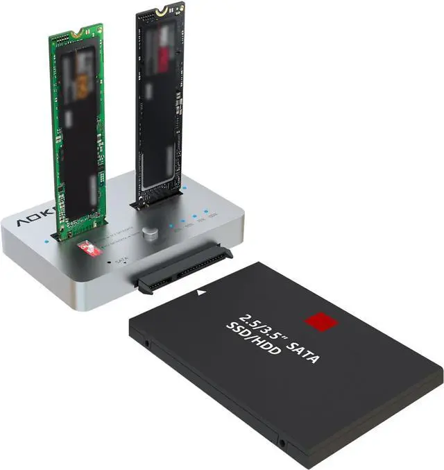 Main image of M.2 Duplicator NVMe to SATA SSD Cloner Docking Staion for PCIe NVMe/M.2 NGFF and 2.5" /3.5" SSD/HDD with Offline Cloning Mutual Clone  HDD
