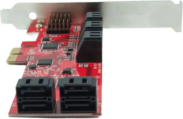 Alt view image 5 of 5 - PEX10-SAT 10 Port SATA 6G PCI Express Host Adapter Card - AHCI 6 Gbps III Low Profile PCIe 2.0 Expansion