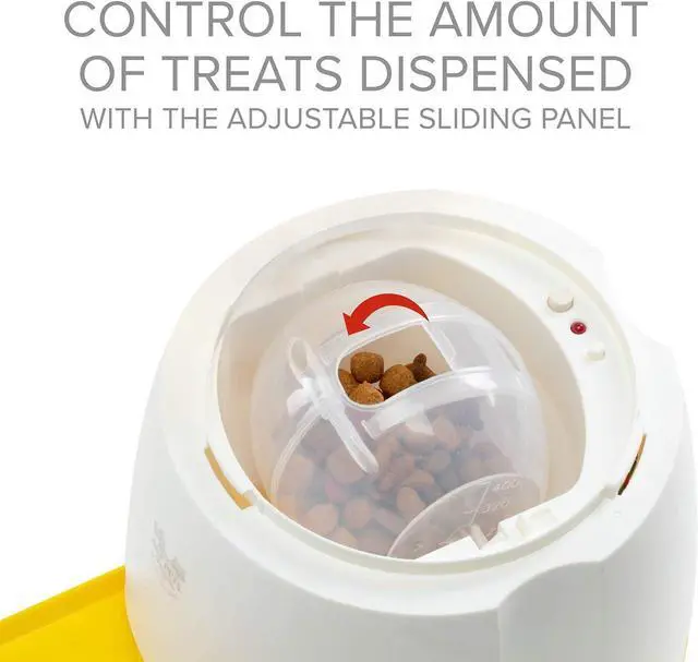 Alt view image 3 of 7 - Dog Treat Dispenser with Remote Button  Memory Training Activity Toy While Train, Promotes Exercise by Rewards, Improves & Positive for A Healthier Happier Pet -