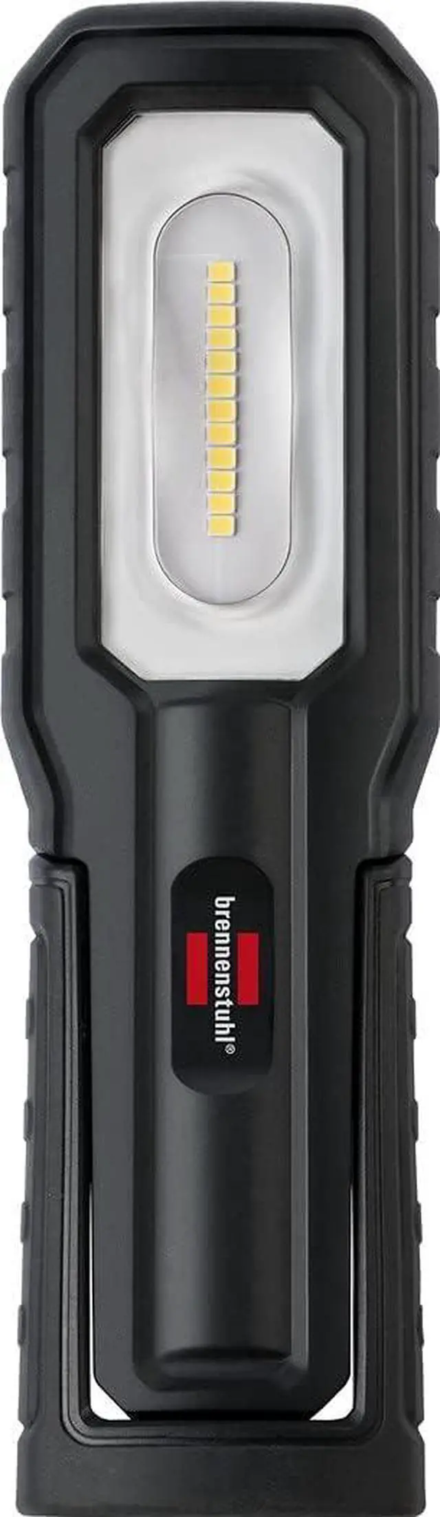 Alt view image 4 of 6 - HL Battery Hand Torch for Outdoor Use with 8 SMD (700 + 100 Lumens, Includes USB Charging Cable, Up to 10 Hours Time, LED Work Light Magnets and Hooks, IP54), Black -