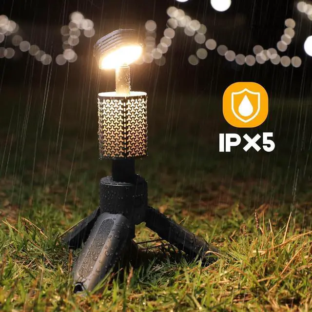 Alt view image 7 of 7 - Telescopic Camping Lights, Rechargeable 10500mAh Camping Lantern with Storage Bag, Waterproof LED Camping Lamp with Magnetic, Portable Outdoor Tent Light for Camping,Hiking,Emergency,Fishing (Black)