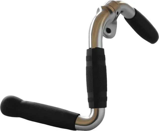 Alt view image 5 of 7 - Barbell Multi-Exerciser Cable Attachment For Machines, Lat Pull Down Bar Machine Attachments, Tricep Press Bar, Revolving Straight Curl Pulldown with Rotating & Rubber Handle Grips  M -
