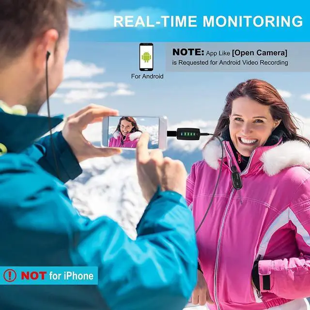 Alt view image 6 of 6 - Wireless Lapel Microphone for Computer, USB lavalier Mic System MacBook, Android, PC, Laptop, Speaker, Zoom Meeting, Teacher Podcasting, Vlog, YouTube, Conference, Vocal Recording  Black -