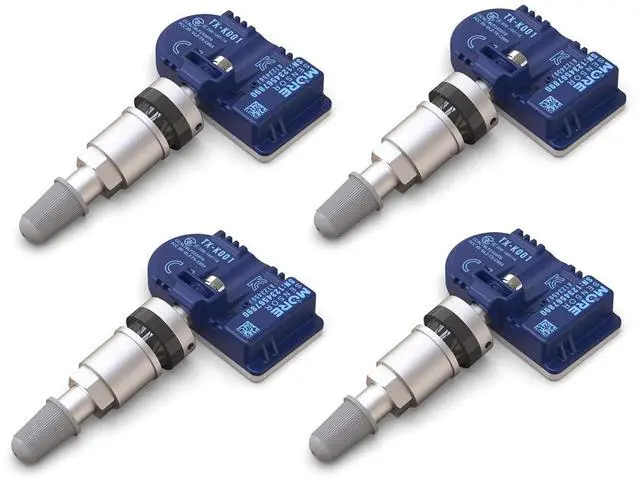 Main image of MORESENSOR Compact PRO Series 315MHz TPMS Tire Pressure Sensor 4-Pack | Preprogrammed for Select 30+ Japanese Brand Models | Replacement for 06421-S3V-A04 | Clamp-in | KX-S015-4