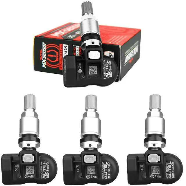 Main image of TPMS Sensors Set of 4 Metal Stem MX Sensor 315MHz 433MHz Universal Tire Sensors Work with TPMS Programming Tool TS408S TS501 Pro TS508WF TS601 TS900 MK808TS MK900TS MS906PRO-TS ITS600 ITS600PRO