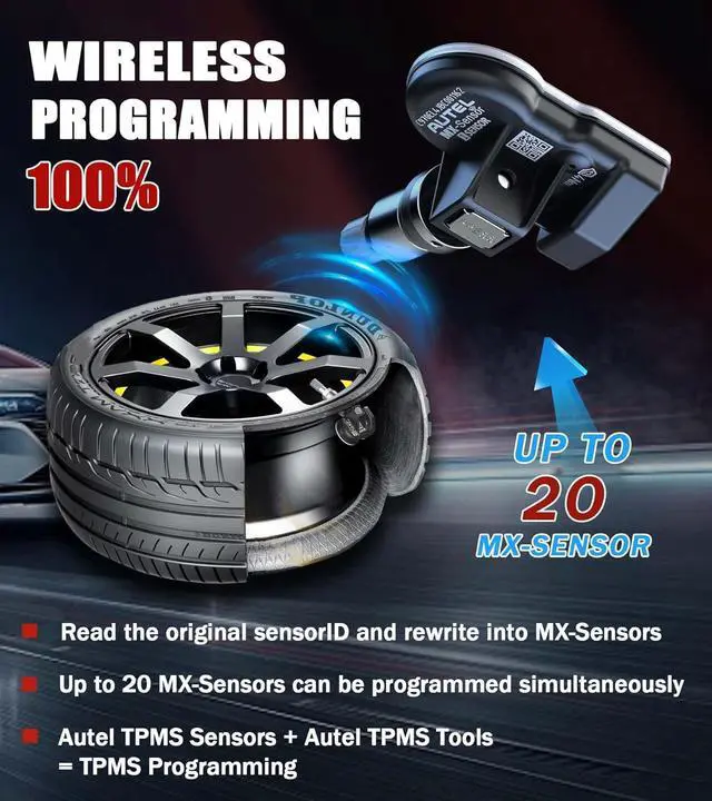 Alt view image 4 of 7 - TPMS Sensors Set of 4 Metal Stem MX Sensor 315MHz 433MHz Universal Tire Sensors Work with TPMS Programming Tool TS408S TS501 Pro TS508WF TS601 TS900 MK808TS MK900TS MS906PRO-TS ITS600 ITS600PRO