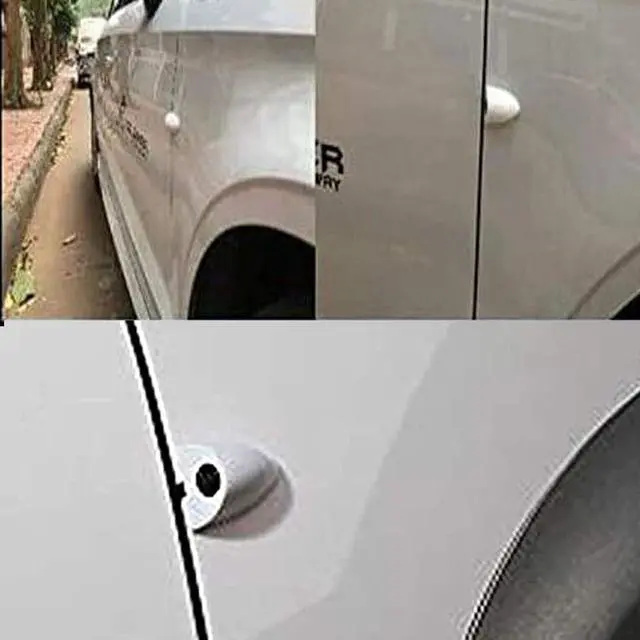 Alt view image 4 of 6 - 2PCs Car Door Blind Spot Side View Camera, Self-Adhesive Screw-Free, Mini Style, Support Upside Down Flip Image, 92° Angle Blindspot Camera for Pickup Trucks SUVs Vans RVs Trailers - White