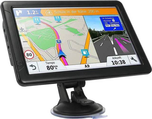 Main image of GPS Navigator for Car Truck RV, 9-inch High-Definition Touch Screen2025 Maps (Free Lifetime Updates), Support Voice Turn Direction Guidance/Speed and Red Light Warning/Custom Truck Routing