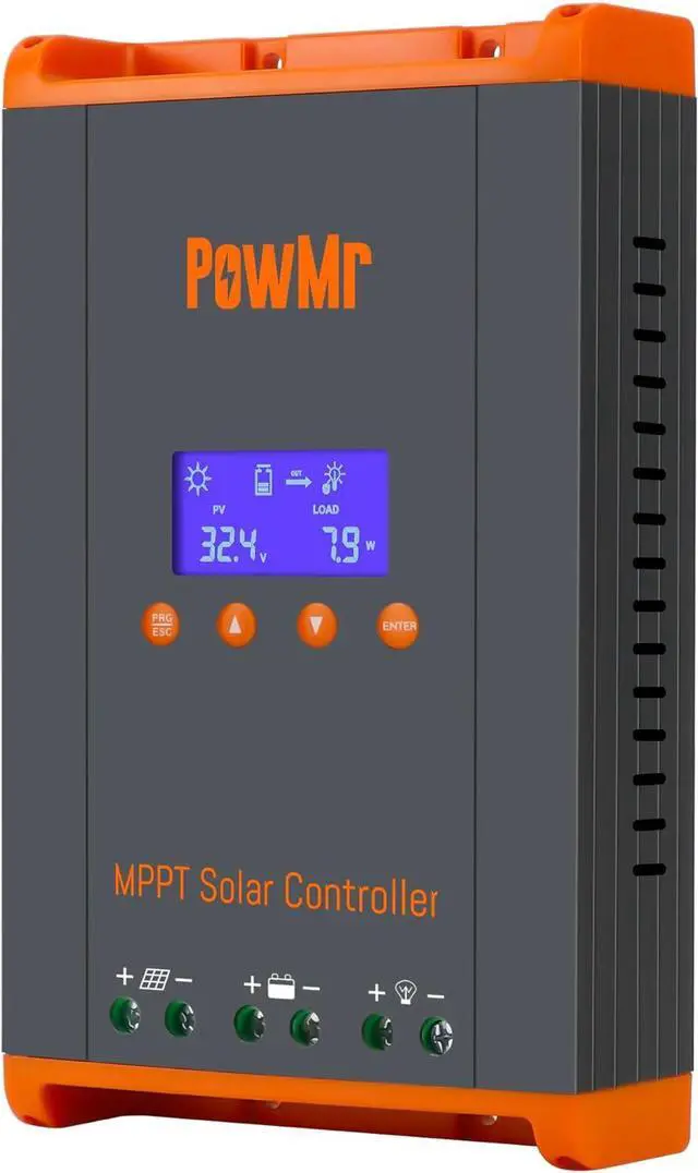 Main image of 60A MPPT Solar Charge Controller, 12V/24V/48V/160V(Max) DC Input, Bulit in LCD Display, Support 12(Max) Solar Regulator Connections, Work for Lead-Acid and Lithium BatteriesParallel Version