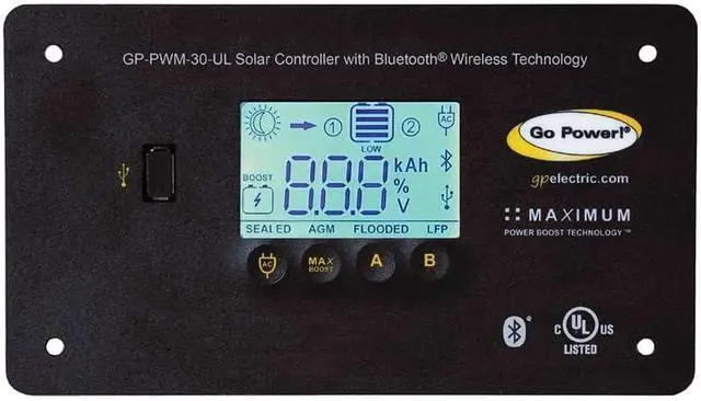 Main image of ! GP-PWM-30-UL BlueTooth 30 Amp Solar Regulator