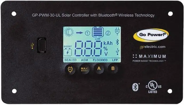 Alt view image 2 of 2 - ! GP-PWM-30-UL BlueTooth 30 Amp Solar Regulator