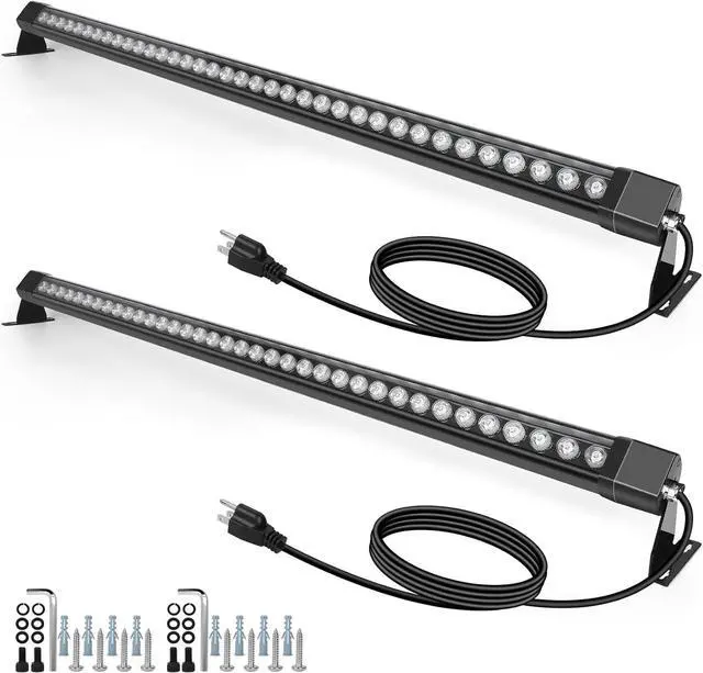 Main image of LED Wall Washer Lights Bar 2 Pack,72W 5000K Daylight White Outdoor Wall Wash Lighting,4ft IP67 Waterproof Linear Led Wall Washer Light for Garden,Backyard,Building,Courtyard Exterio Landscape Lighting
