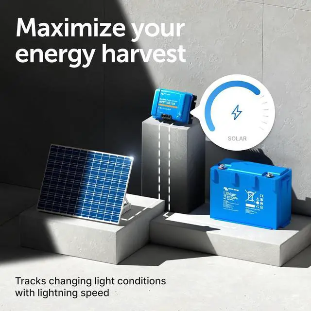 Alt view image 5 of 7 - BlueSolar MPPT Solar Charge Controller - Charge Controllers for Solar Panels - 150V, 35 amp, 12/24/36/48-Volt