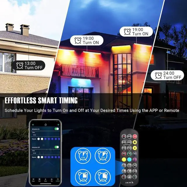 Alt view image 7 of 7 - 60W RGB Stage Wash Light Bar - 108LEDs DJ Light Bar by Smart APP & Remote Control Dynamic Lighting Effects with Timing & Music Sync Function for Home Decor Wedding Church Party Stage Lighting Effects