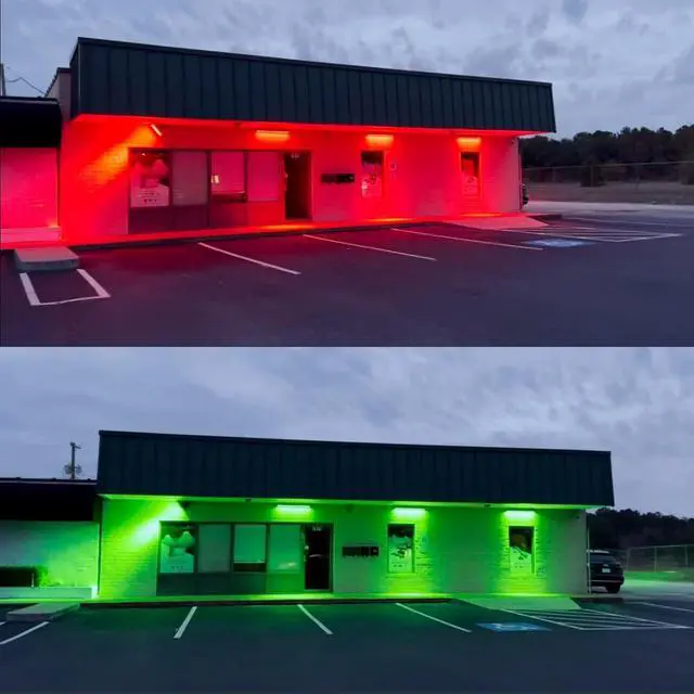 Alt view image 3 of 7 - LED Wall Washer Light with RF Remote, 144W RGBW Waterproof Color Changing Wash Light Bar, 120V 40" Heavy Duty Commercial Light Fixtures for Outdoor & Indoor Lighting Projects