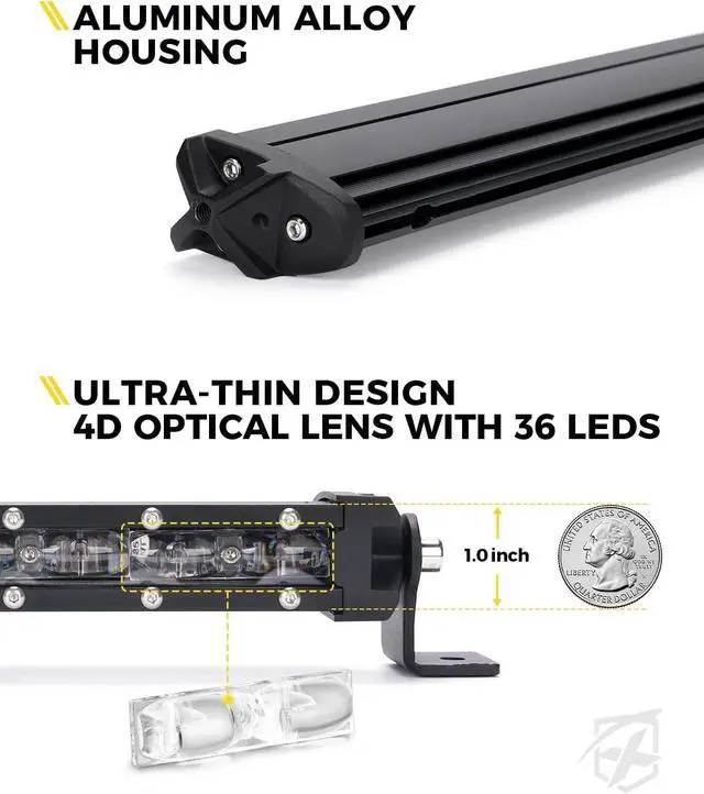 Alt view image 2 of 6 - 36 Inch LED Chase Light Bar, w/Brake Reverse Turn Signal Running Lights, Rear Strobe Flashing Lightbar for Off-Road UTV Polaris RZR XP Yamaha Can-Am Maverick X3 Arctic Cat 4x4 Trucks - RBYYBR