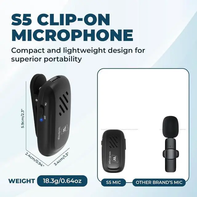 Alt view image 4 of 7 - WinBridge Wireless Voice Amplifier with Bluetooth Lavalier Lapel Microphone for Teachers,Portable Speaker and Wireless Clip On Microphone System, Mini Megaphone Speaker Mic Set 15W 2600mAh WB005