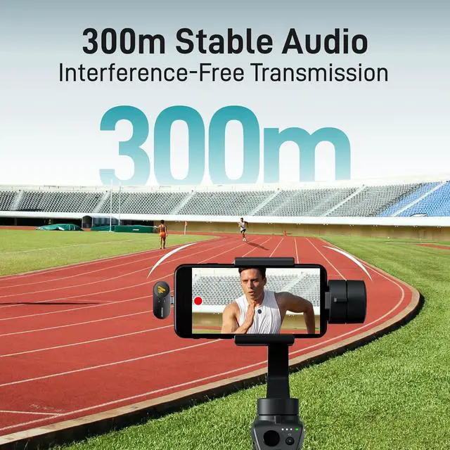 Alt view image 6 of 7 - MAONO Wireless Lavalier Microphone for iPhone 16/15/Android/Tablet, USB C Plug Mini Mic with 48KHz 24Bit, 300m Range, Voice Filter, Noise Cancellation, 30H Use for Video Recording, Streaming - Wave T5