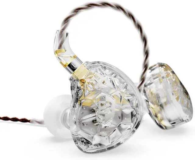 Main image of ASONE 14.2mm Planar Driver in-Ear Monitors Earphone with Two Detachable MMCX Cables for Musicians Drummers Bass Players Singers(Clear)