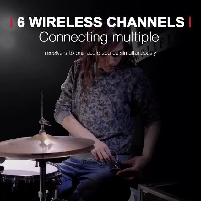 Alt view image 6 of 6 - U4 Wireless in-Ear Monitor System Set