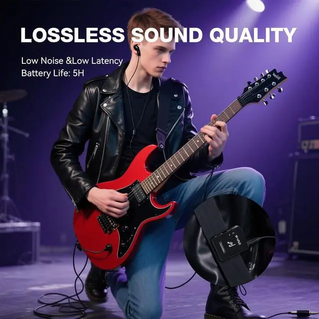 Alt view image 6 of 7 - Wireless in Ear Monitor System Earphone 2.4G Stereo, Mono, Low Latency, Transmitter Receiver System, Auto-Pairing, One to Many, IEM for Studio Rehearsal, Stage Rechargeable