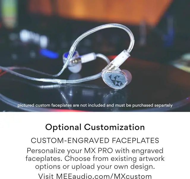 Alt view image 6 of 7 - Professional MX2 PRO Dual-Driver Hybrid Musician's in Ear Monitor Headphones with Dedicated Subwoofer for Realistic Bass, Noise Isolating Earphones with Detachable Cables, Transparent