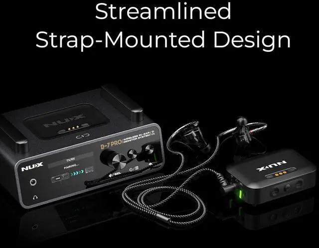 Alt view image 4 of 7 - B-7 Pro Stereo Wireless in-Ear Monitor System, 24-bit 48 kHz Stereo Audio, 2.4 GHz Interference-Free, Automatic Setup