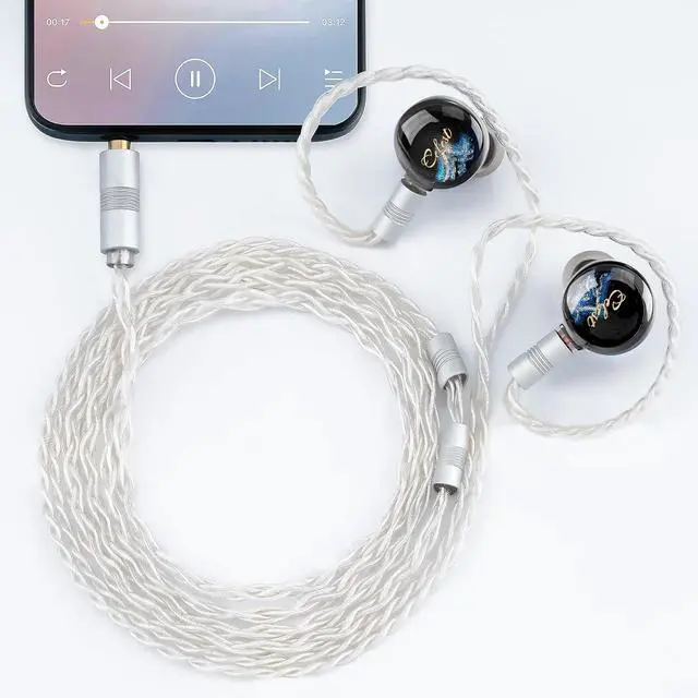 Alt view image 5 of 7 - Kinera Celest in Ear Monitor,3.5mm HiFi Wired Earphone,Enhanced SPD2.0 BA Driver IEM Earphone,with Resin Housing,2-Pin Detachable Cable,for Musicians Sound Engineers and DJs(Black)