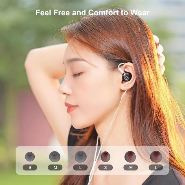 Alt view image 6 of 7 - Kinera Celest in Ear Monitor,3.5mm HiFi Wired Earphone,Enhanced SPD2.0 BA Driver IEM Earphone,with Resin Housing,2-Pin Detachable Cable,for Musicians Sound Engineers and DJs(Black)