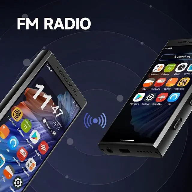 Alt view image 6 of 7 - Digital M300 Android MP3 Player with Bluetooth and WiFi Streaming Player Android 13 Snapdragon 665 HiFi Audio (PCM/DSD) FM Radio Speaker Touchscreen 128GB + 2TB Expandable Storage