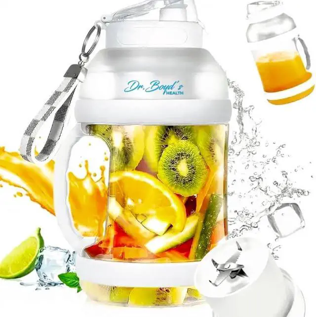 Main image of Dr.Boyd's Portable TEAM miXer 68oz Portable blender for Shakes, Smoothies Blended Drinks, Large Capacity, Type-C charging, Powerful Motor, BPA free, Stainless steel blades, Bulit in Safety Features