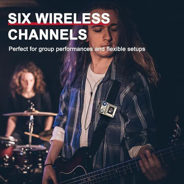 Alt view image 5 of 6 - U45 Wireless in-Ear Monitor System with 5.8GHz Transmitter and Receiver