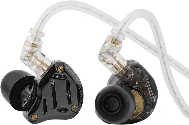 Main image of KZ ZS10 PRO 2 In Ear Monitor IEM 1DD+4BA Hybrid Wired Earbuds with 4-Level Tuning Switch 3-Way Crossover Gaming Earbuds Silver-plated IEM Cable for Musician Audiophile (Black Without Mic)