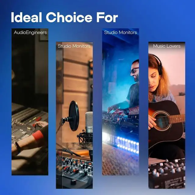 Alt view image 6 of 7 - Kiwi Ears Orchestra Lite Performance Custom 8BA in-Ear Monitor IEM with Detachable 4-core 7N Oxygen-Free Copper OFC Cable, Handcrafts Faceplate for Audiophile Studio Musician (Clear)