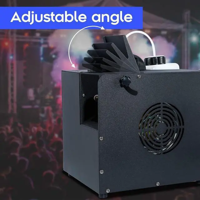 Alt view image 4 of 7 - Haze Machine 1500W Fog Machine 18000CFM with Timer Continuous Spray Smoke Machine Stage Effect DMX Hazer, w/Remote Control for Halloween Party Wedding Disco Performance