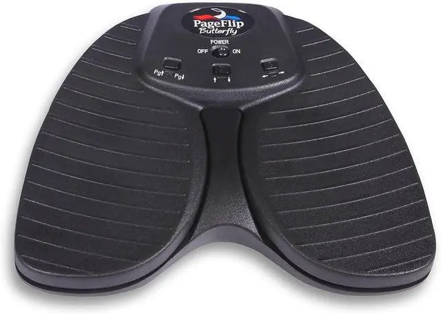 Alt view image 2 of 6 - Butterfly Bluetooth Page Turner Pedal  Silent, Rugged Foot Pedal Page Turner for iPad, Android & PC  Hands-Free Sheet Music Control  Works with forScore, OnSong, MobileSheets and 100+ more